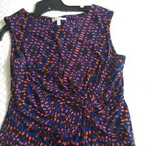 Chaus Red and Blue Dress